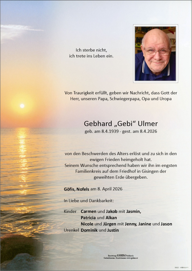 Gebhard "Gebi" Ulmer